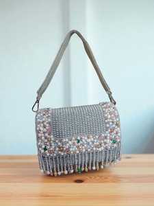 Elegant beaded flap <b>bag</b> for women evening party wear wholesale suppliers from India offering premium handcrafted - Product Image 2