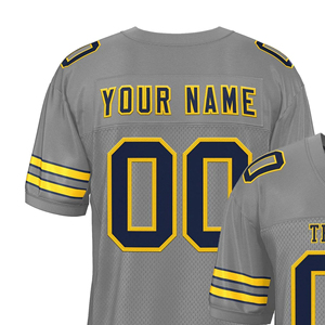 Camiseta de Fútbol Americano de Diseño Personalizado, Talla Grande, 100% Poliéster, Secado Rápido, Antibacteriana, Transpirable, Venta al Por Mayor - Product Image 4
