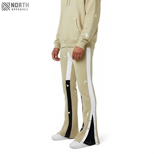 Ensemble survêtement homme hiver 2025 de haute qualité, sweat-shirt et pantalon de survêtement, 100% coton respirant, pantalon évasé - Product Image 1