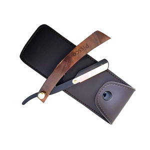 Rasoir de barbier à lame en acier inoxydable avec manche en bois, logo personnalisé, instruments de beauté pour salon de coiffure Sialkot, logo personnalisé - Product Image 4