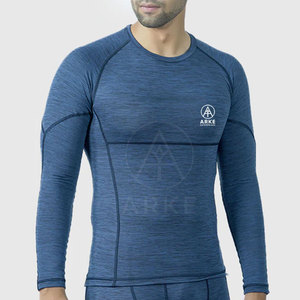 T-shirts de compression personnalisés pour hommes Spandex Polyester Made Private Label Wholesale - Product Image 4