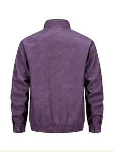 Best Fashionable Men's Casual Bomber <b>Jacket</b> for Winter with Stand Collar <b>Waterproof</b> & Windproof Zipper Front - Product Image 6