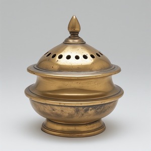 Quemador de Incienso de Latón con Acabado Dorado Elegante, Detalles Artísticos, Diseño Artesanal Premium, Arte Moderno Aromático - Product Image 6