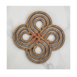 Wooden <b>Coasters</b> <b>for</b> <b>Drinks</b> Set of 4 Luxury Table Decor CoasterHand Made Customized Natural Handmade - Product Image 1