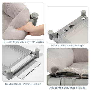 Cama Elevada Cuadrada <span class=keywords><strong>de</strong></span> Felpa <span class=keywords><strong>para</strong></span> <span class=keywords><strong>Perros</strong></span>, con <span class=keywords><strong>Manta</strong></span> Lavable y Extraíble, y Patas Antideslizantes Patentadas, Venta al por Mayor <span class=keywords><strong>de</strong></span> Fábrica - Product Image 4