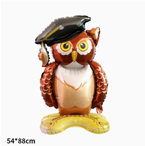 Globos Gigantes de Fólio de Graduación con Diseño de Gabos, Búho, Oso y Birrete de Doctor, Artículos para Fiestas de Graduación - Product Image 3