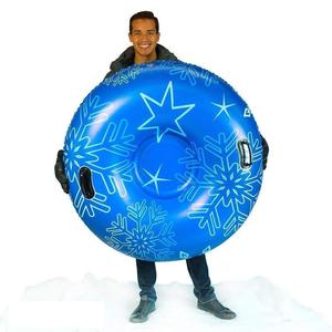 Top Quality Heavy Duty Inflatable <b>Snow</b> <b>Tube</b> Winter Sled Pro Edition for Kids Adults Ultimate <b>Snow</b> Tubing Ring Double PVC Toy - Product Image 1