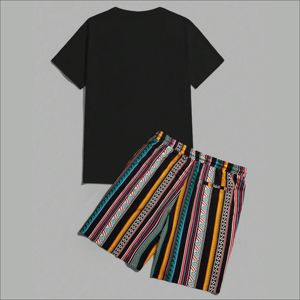 Conjunto Deportivo de Verano para Hombre de Dos Piezas, Transpirable, Diseño de Marcas Personalizadas Denish Sports Wear, Camiseta y Pantalones Cortos de Poliéster/Algodón, Digital - Product Image 2