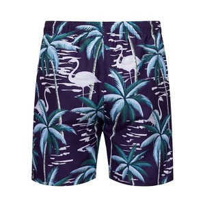 Pantalones cortos de playa Hip Hop de doble capa para hombre, secado rápido y cómodos con patrón de estampado de árbol marrón verde, característica antiarrugas - Product Image 3