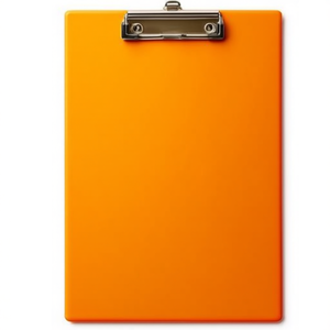Orange Laminated A4 Cardboard <b>Clipboard</b> 22.9 X 31.9 cm by MAUL - Product Image 3