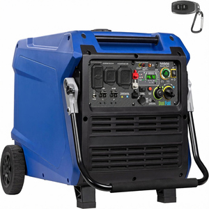 Générateur portable à double carburant de 12 000 watts de puissance maximale, démarrage électrique à distance, prêt pour interrupteur de transfert, alimenté au gaz et au propane - Product Image 1