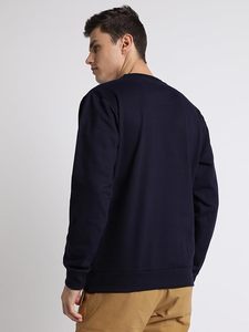 Alta calidad 100% algodón hombres sudaderas impresión bordado personalizado cuello redondo sudadera para hombres - Product Image 3
