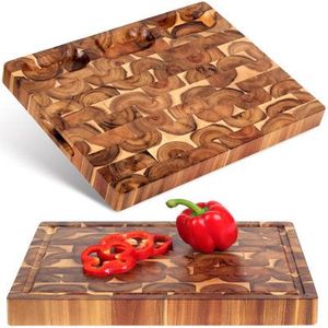 Bloc de boucher en bois dur artisanal |   Direct d'usine |   Logo personnalisé - Product Image 2
