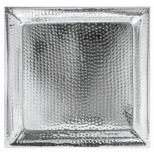 ถาดเสิร์ฟโลหะชุบนิกเกิลหรูหราทนทานสำหรับเสิร์ฟของว่างที่มีสไตล์ของตกแต่งบ้าน - Product Image 1