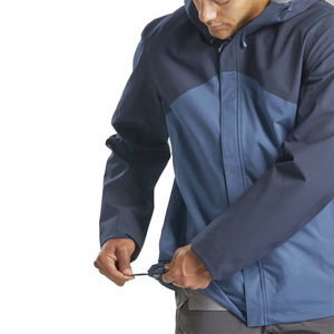 Sólido 2 colores y diseño simple Chaqueta de lluvia Cáscara dura Marca Chaqueta impermeable Nylon/Poliéster Shell Safari Jacket - Product Image 2