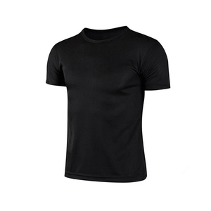 Camiseta Casual de Alta Calidad para Hombre, Manga Corta, Corte Regular, Secado Rápido, Estampado Digital, Talla Grande, 100% Algodón, Color Sólido - Product Image 1