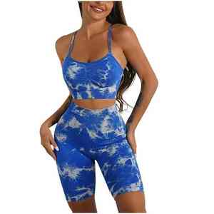 Top qualité haute qualité personnalisé grande taille sans couture vêtements de sport pour femmes entraînement Yoga ensemble Yoga ensemble tenue Gym ensemble femmes Fitness - Product Image 2