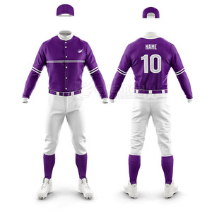 Venta al por mayor de uniformes de béisbol transpirables de nuevo diseño de alta calidad uniforme de béisbol de secado rápido para la venta - Product Image 3