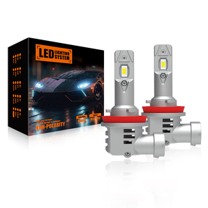 Venta al por mayor de fábrica: Faros LED H8 H11 <span class=keywords><strong>V21</strong></span> Mini con diseño de ventilador, bombillas universales 9005 9006 H1 H3 - Product Image 1