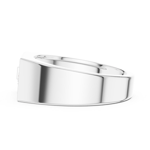 Anillo de Tenis de Diamantes Cultivados en Laboratorio con Baño de Rodio sobre Oro Blanco de 10k Premium para Compromiso Nupcial y Ocasiones de Lujo de Alta Gama - Product Image 3