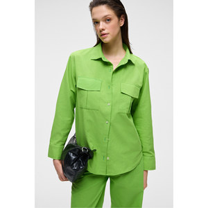 Chemise à col pour femme GRIMELANGE RIGO, manches longues, coupe régulière, fine et longue - Product Image 1