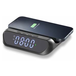 HORLOGE INTELLIGENTE 15W Support de charge sans fil et support noir Cavo Caricabatterie WIRELESSCLOCK2K - Product Image 4