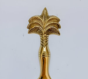 Modern Gold & Black Metal Palm Tree Design Bottle <b>Opener</b> for Restaurant & Hotel Brass Material for Wine & Beer Bottle Opening - Product Image 2