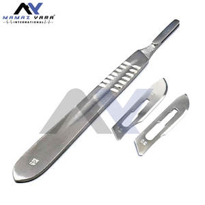 Premium Stainless Steel <b>Scalpel</b> Knife Handle #4 with 20 Sterile <b>Scalpel</b> <b>Blades</b> #20 & #21 - Precision Surgical Instrument Set - Product Image 6