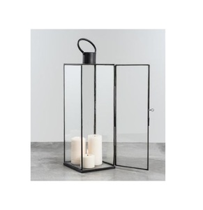 Unique Vintage Iron <b>Lantern</b> For Home Interior Decoration With Elegant Detailing And Antique <b>Metal</b> Finish - Product Image 1