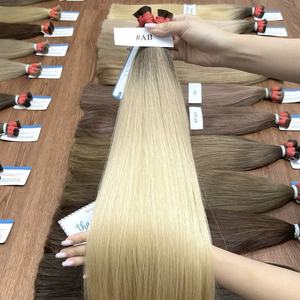 Extensions de cheveux humains en vrac de qualité supérieure Cheveux vietnamiens crus non transformés pour perruque soyeux et lisses - Product Image 6