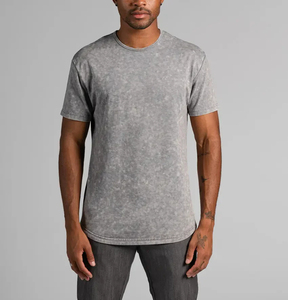 Camiseta de Hombre 100% Algodón, Alta Calidad, Logotipo Personalizado, Estilo Vintage, Manga Corta, Diseño Sólido, Estampado Digital - Product Image 1