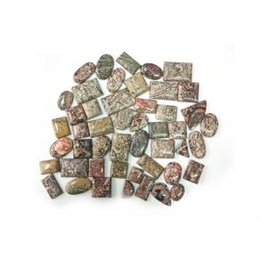 พลอยแจสเปอร์ลายเสือดาวธรรมชาติคุณภาพพรีเมียมแบบคาโบชองสำหรับทำเครื่องประดับจากผู้จัดจำหน่ายจำนวนมาก - Product Image 5