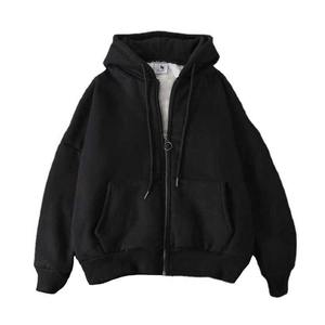 OEM al por mayor de alta calidad personalizado 350gsm 100% algodón cremallera cárdigan Sudadera con capucha nueva moda sudadera con bolsillos para la venta de invierno - Product Image 1