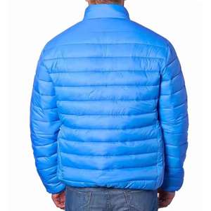 เสื้อแจ็คเก็ตพัฟเฟอร์ผู้ชายแฟชั่นสำหรับฤดูหนาว เนื้อผ้ามันเงา ระบายอากาศได้ดี แห้งเร็ว ปรับแต่งโลโก้ด้านหน้าได้ - Product Image 2