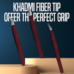 New Stainless Steel Eyelash Tweezers Lash <b>Clip</b> Picking <b>Silver</b> Color Russian Eyelashes Tweezers Set for Sale Made in Pakistan - Product Image 4