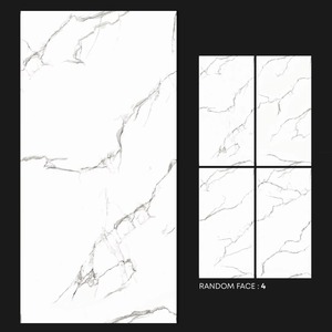 Vente en gros de meilleurs carreaux modernes en céramique émaillée d'aspect marbre en porcelaine de Carrare blanche carreaux de mur brique réfractaire pour le salon - Product Image 1