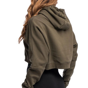 Top corto de alta calidad para mujer, sudaderas con capucha, mejor precio, buen Material, diseño profesional, tasa ajustable, Top corto para mujer, sudaderas con capucha 2025 - Product Image 2