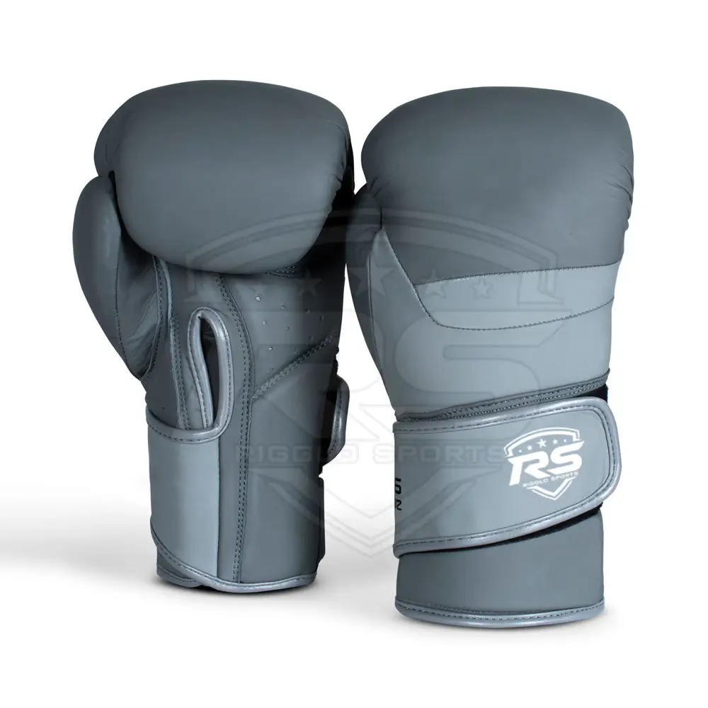 Professional Boxing Gloves Custom Logo 100% Synthetic Leather Fighting Training Foam Padded Shock Absorber Boxing Gloves