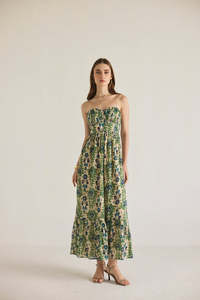 Vestido maxi de alta calidad con exquisito corsé deshuesado elegantemente esculpido que ofrece Estructura y sofisticación Vestido - Product Image 4