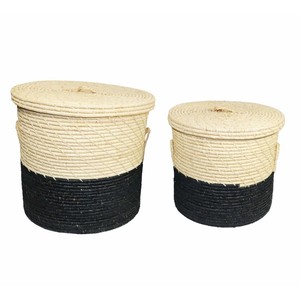 Precio de fábrica de calidad personalizada Cuerda de algodón grande Cuerda de almacenamiento Cestas tejidas Asas Modernas destacadas para cestas de almacenamiento - Product Image 1