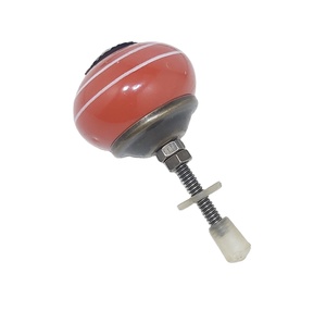 Red Colour White Strips Ceramic Knobs Industrial Drawer Cabinet Handle Pulls Kitchen Bedroom Living Room Dining <b>Wardrobe</b>/Dresser - Product Image 4