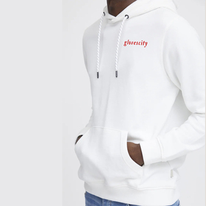 Sudaderas con capucha de lana de algodón de alta calidad para hombre, sudaderas ajustadas de Color sólido, básicos bordados para invierno, venta al por mayor - Product Image 4