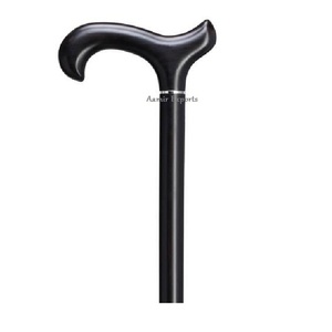 Bâton de marche classique en bois d'ébène pour unisexe, déplier fabriqué en ébène et longueur personnalisée, tout italien de haute qualité à la mode. - Product Image 1