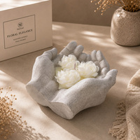 Luxuriöse Wohndekoration Valentinstag Geschenk Muttertag Frauentag Maßgefertigter Aroma-Gips-Behälter Duftende Soja-Kerze