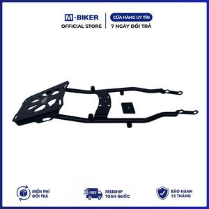 Ensemble complet de porte-bagages en acier inoxydable pour moto M-Biker Dual Sport avec design Cyberpunk, comprend une sacoche de selle et un sacoche pour casque - Product Image 3