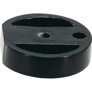 KWS 2559 Black Aluminum Storage <b>Rack</b> Base Plate 60 mm with 15 mm Height for Item No. 3000 258 205 - Product Image 1
