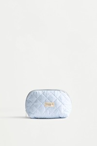 Custom Logo Quilted Cosmetic Bag Portable <b>Makeup</b> Organizer OEM Travel Beauty <b>Case</b> Private Label - Product Image 3