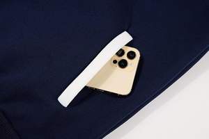 Sudadera con capucha informal de manga larga para hombre con bolsillos Sudadera bordada con parte superior de bloque de color para invierno - Product Image 6