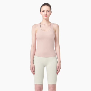 Camiseta Deportiva de Algodón para Mujer, Premium OEM, Transpirable, de Secado Rápido, Ecológica, Ligera, para Fitness, Yoga y Entrenamiento, sin Mangas - Product Image 2