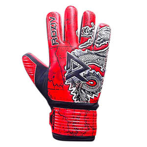Gants de gardien de but en cuir de haute qualité professionnels avec design respirant, couleur et logo personnalisables, gants de football unisexes - Product Image 2